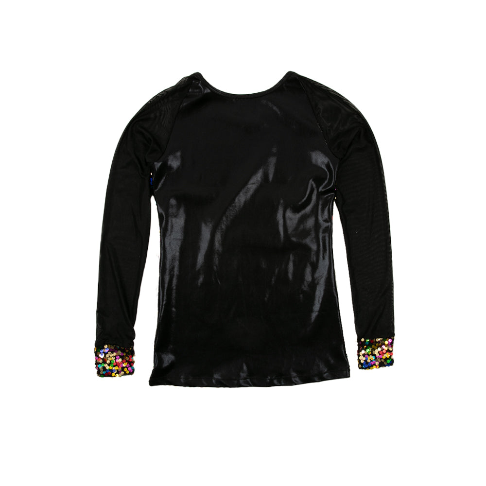 Alexandra Sequin Baseball Top