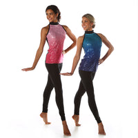 Sequin Ombre Mockneck Tunic