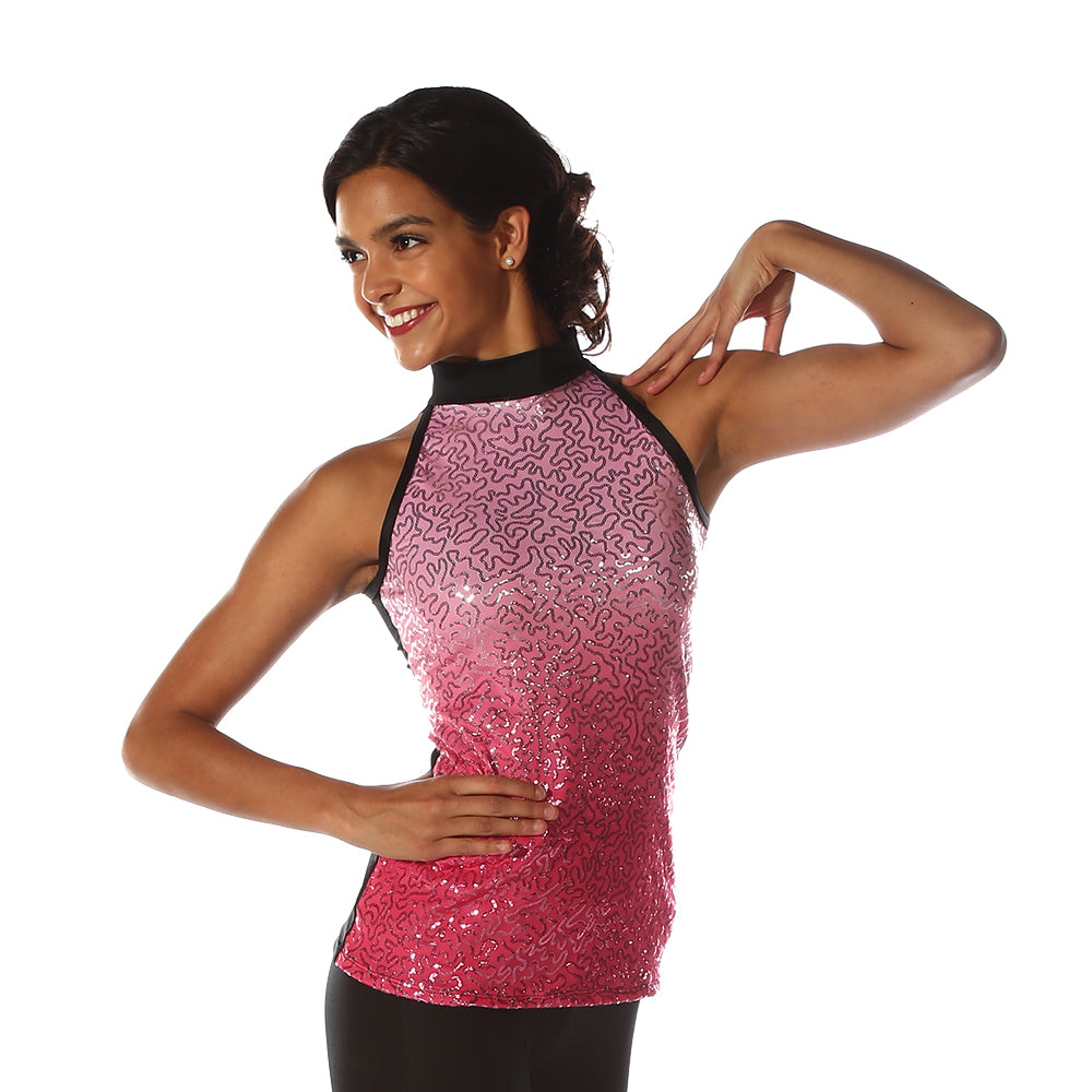 Sequin Ombre Mockneck Tunic