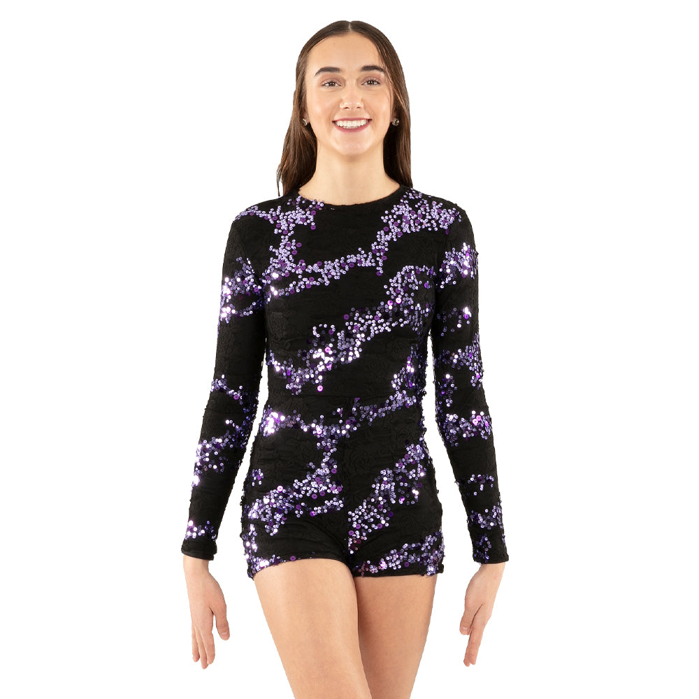 Lace Sequin Biketard