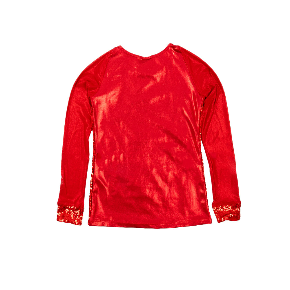 Kids Sequin Baseball Top