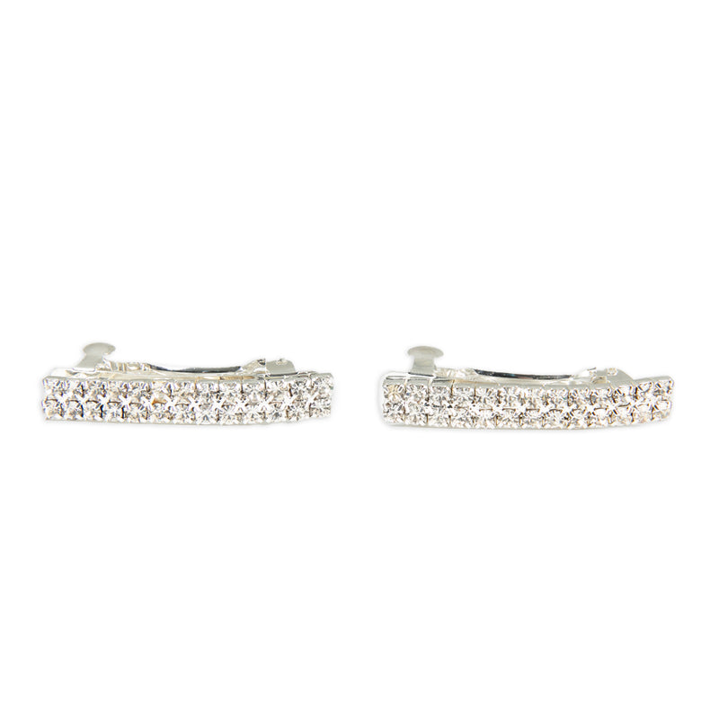 Rhinestone Barrette Pair