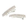 Rhinestone Barrette Pair