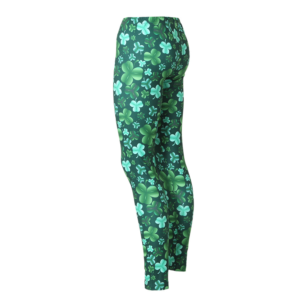 St Patrick's Day Clover Leggings