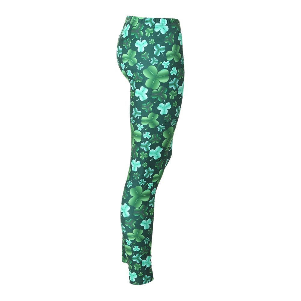 St Patrick's Day Clover Leggings