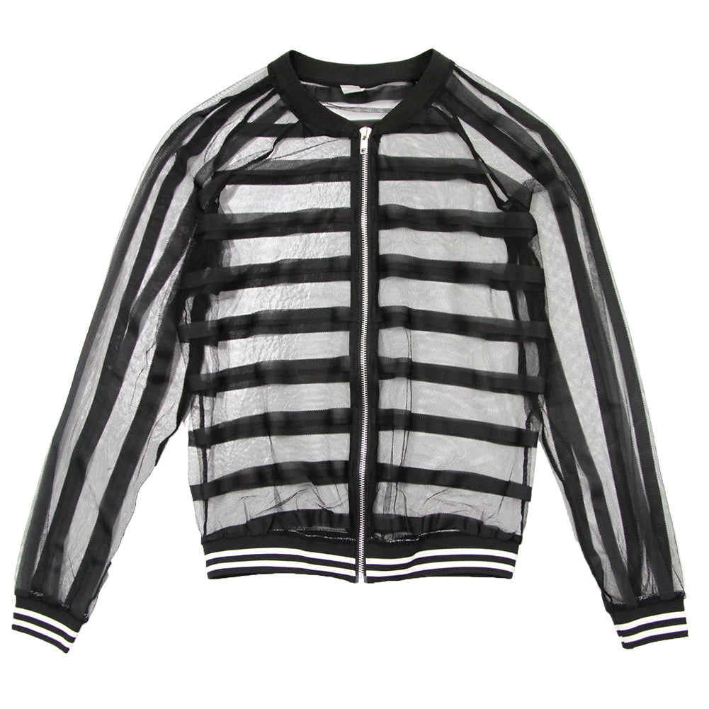 Alexandra Mesh Stripe Jacket