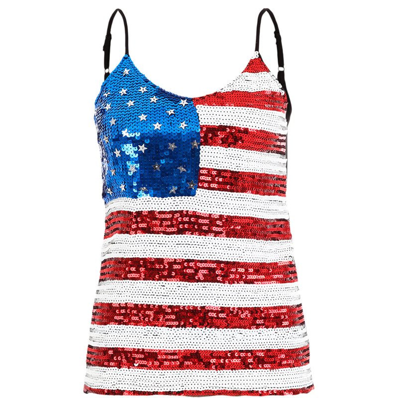 Alexandra Kids Sequin USA Tank