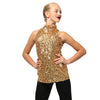 Alexandra Mock Neck Sequin Tank