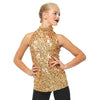 Alexandra Mock Neck Sequin Tank