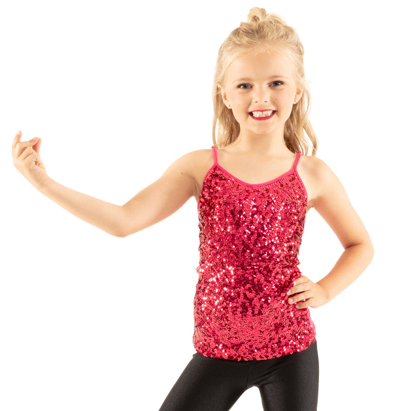 Alexandra Youth Sequin Camisole Tank