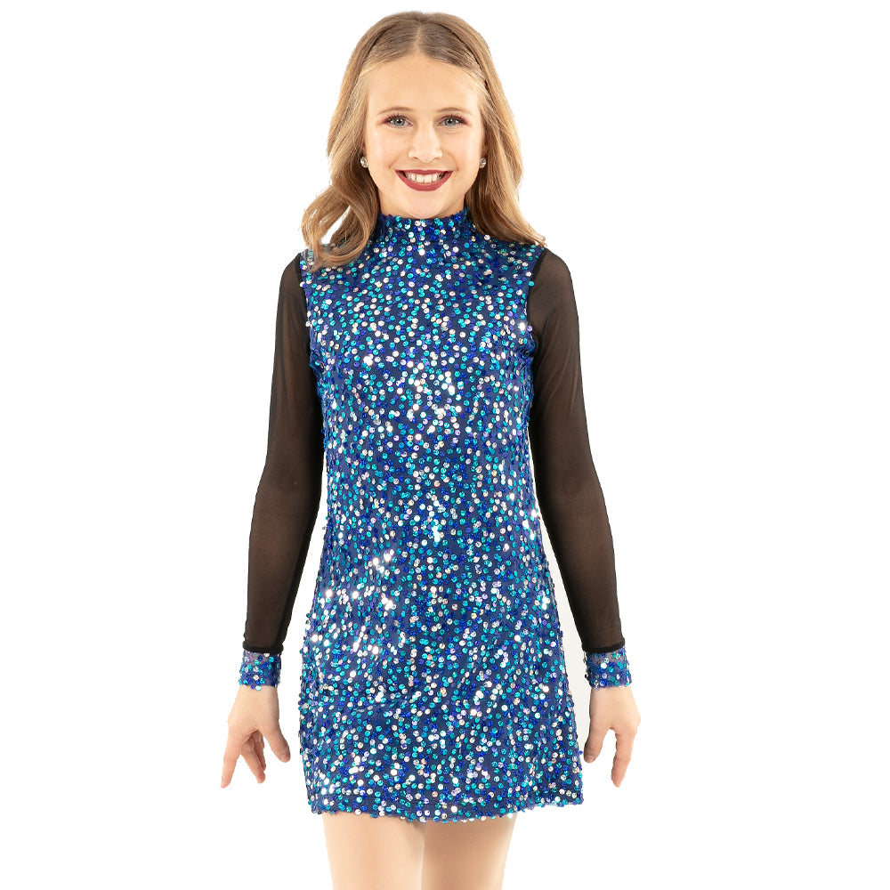 Youth Mesh Long Sleeve Sequin Tunic