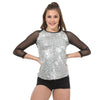 Performance 3/4 Sequin Top