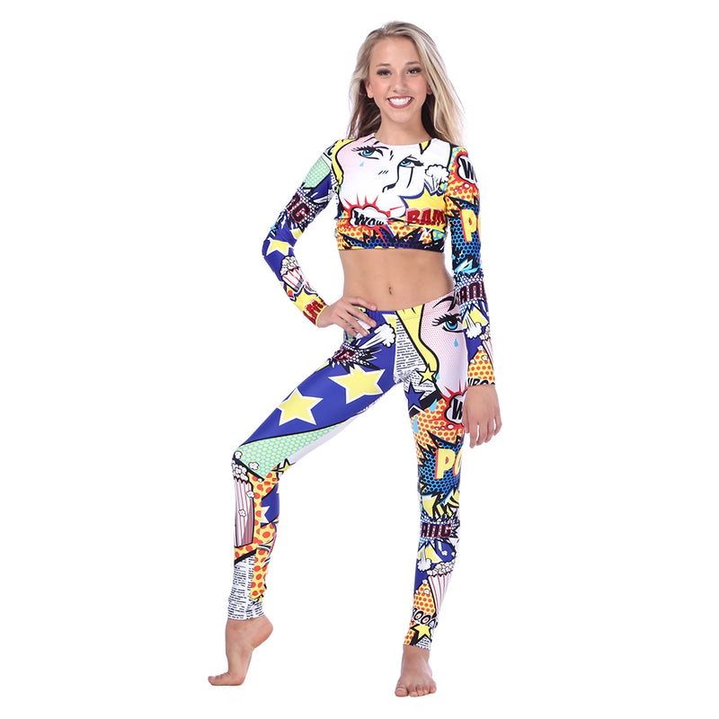 Royal Pop Art Leggings