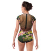 Garden of Eden Cap Sleeve Leotard