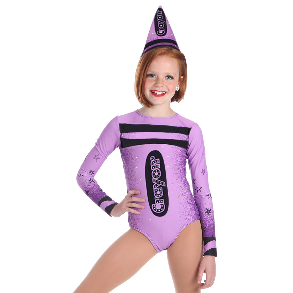 Crayon Long Sleeve Leotard