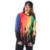 Colorful Paint Drip Long Sleeve Tee