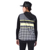 Houndstooth Cut Off Hoodie