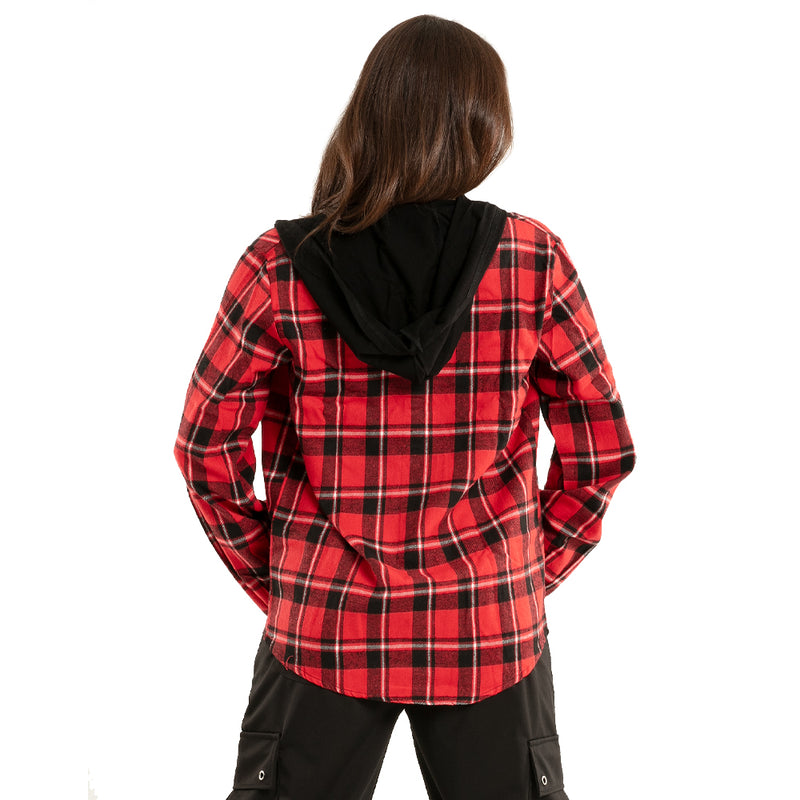 Alexandra Plaid Shirt w/ Hoodie