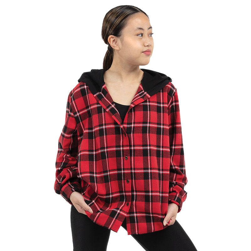 Alexandra Plaid Shirt w/ Hoodie