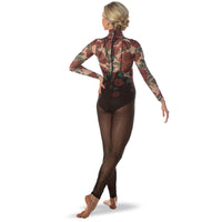 Rose Mesh Unitard