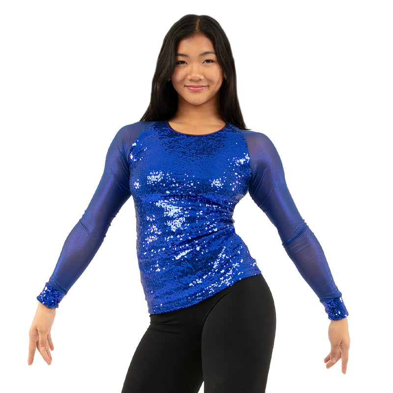 Sequin Baseball Top