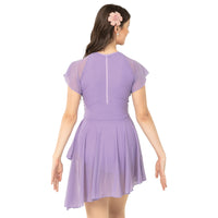 Flutter Sleeve Skirted Leotard