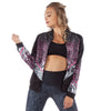 Cheetah Newspaper Bomber Jacket