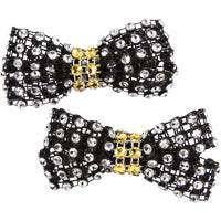 Two Tone Small Rhinestone Clips