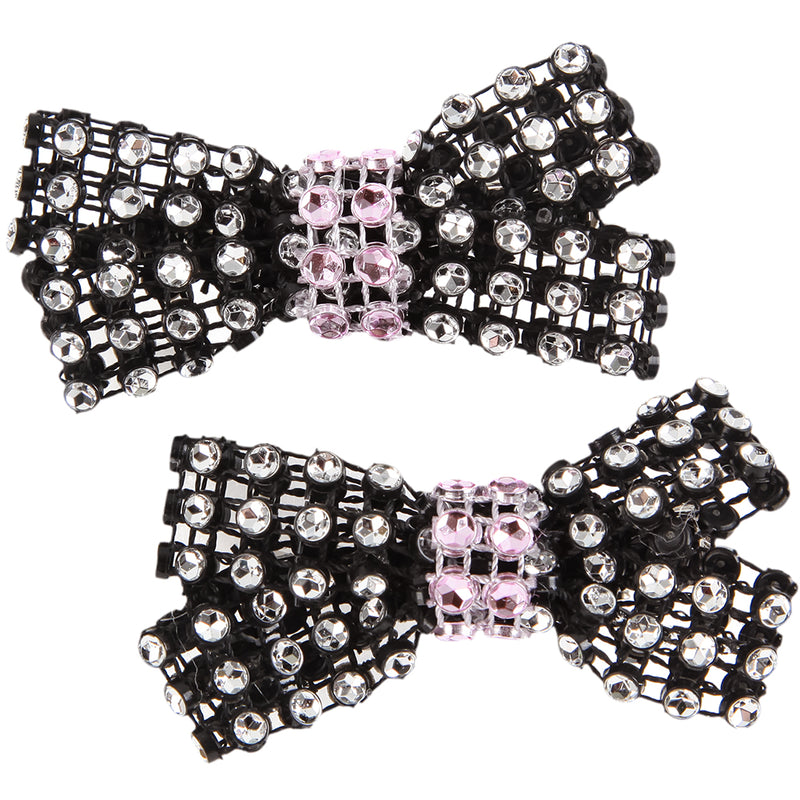 Two Tone Small Rhinestone Clips