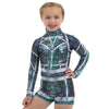 Youth Matrix Snakeskin Foil Biketard