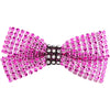 Rhinestone Bow with Contrast Trim