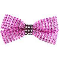 Rhinestone Bow with Contrast Trim