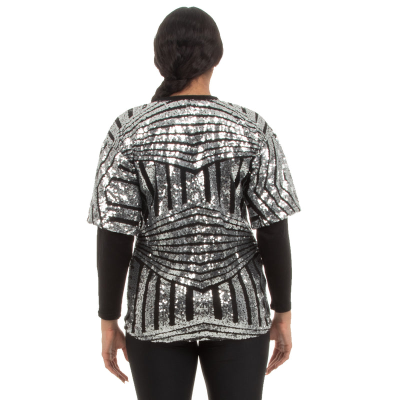 Up in Smoke Sequin Long Sleeve