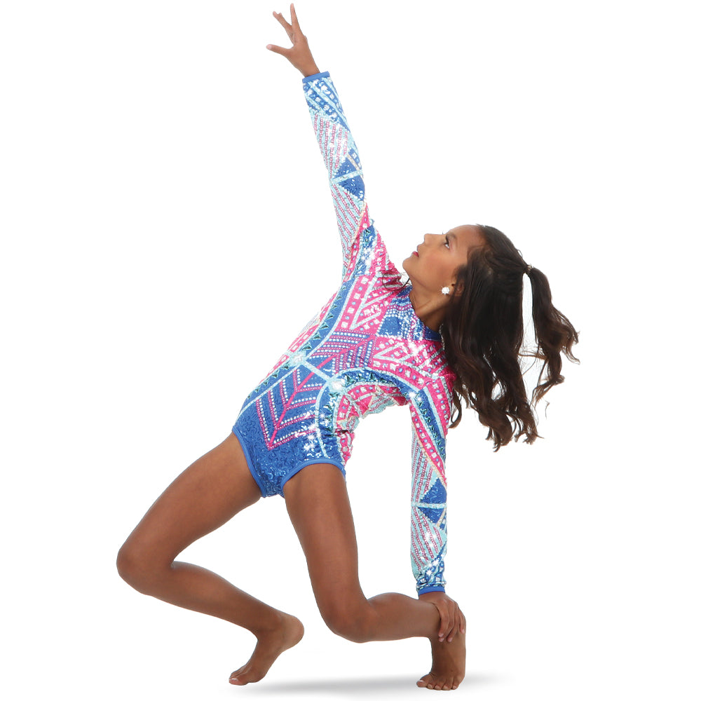 Youth Walk the Walk Sequin Leotard