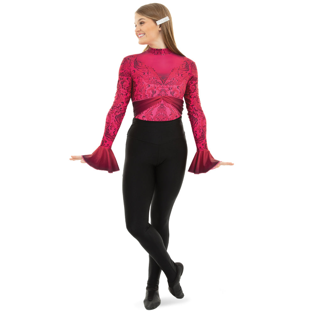 Damask Long Sleeve Leotard