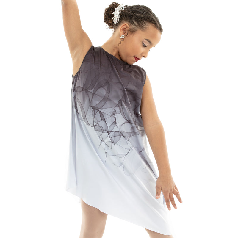 Youth Ombre Asymmetrical Overdress