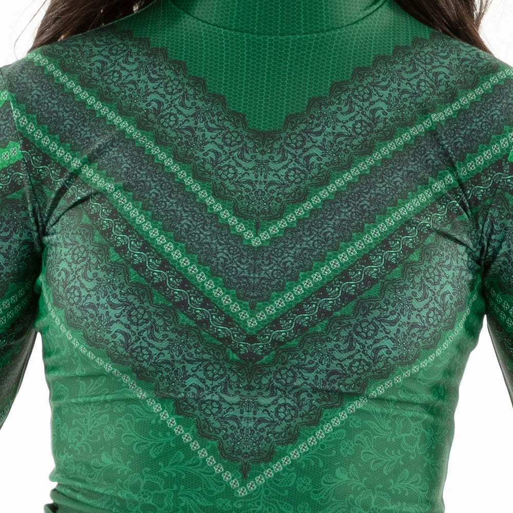 Youth Lace Chevron Biketard