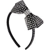 Rhinestone Headband with Contrast Trim