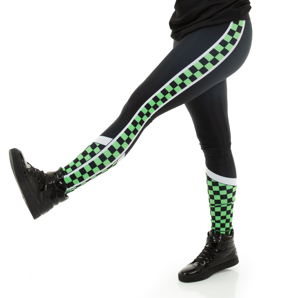 Checkered Crew Mid-Rise Legging