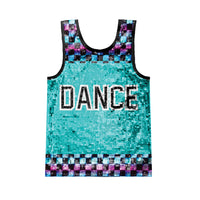 Ombre Checker Dance Sequin Jersey