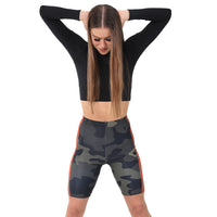 Camo High Waist Biker Shorts