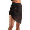 Asymmetrical Mesh Skirt With Attached High Waist Brief