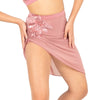 Asymmetrical Mesh Skirt With Attached High Waist Brief