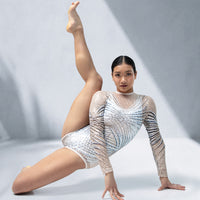 Youth Starburst Geometric Sequin Leotard