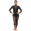 Black Studs Mesh Unitard