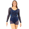 Power Up Sequin Mesh Asymmetrical Unitard