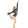 Youth Come Alive Long Sleeve Rhinestoned Leotard