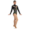 Come Alive Long Sleeve Rhinestoned Leotard