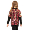 Youth Sequin Layered 2-1 Long Sleeve Shirt