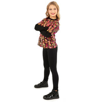 Youth Sequin Layered 2-1 Long Sleeve Shirt